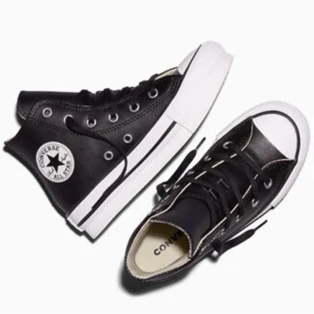 Converse Chuck Taylor All Star EVA Lift Platform Leather Size 11 Youth